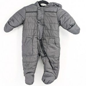 Rothschild Infant Hooded Full Body Snowsuit In Gray size 3-6M